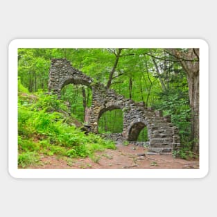 Forest Castle Ruins Sticker